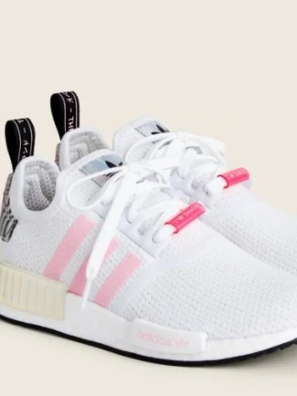 Adidas Originals womens Nmd_r1 Sneaker, White/True Pink/Vivid Red  FZ3777